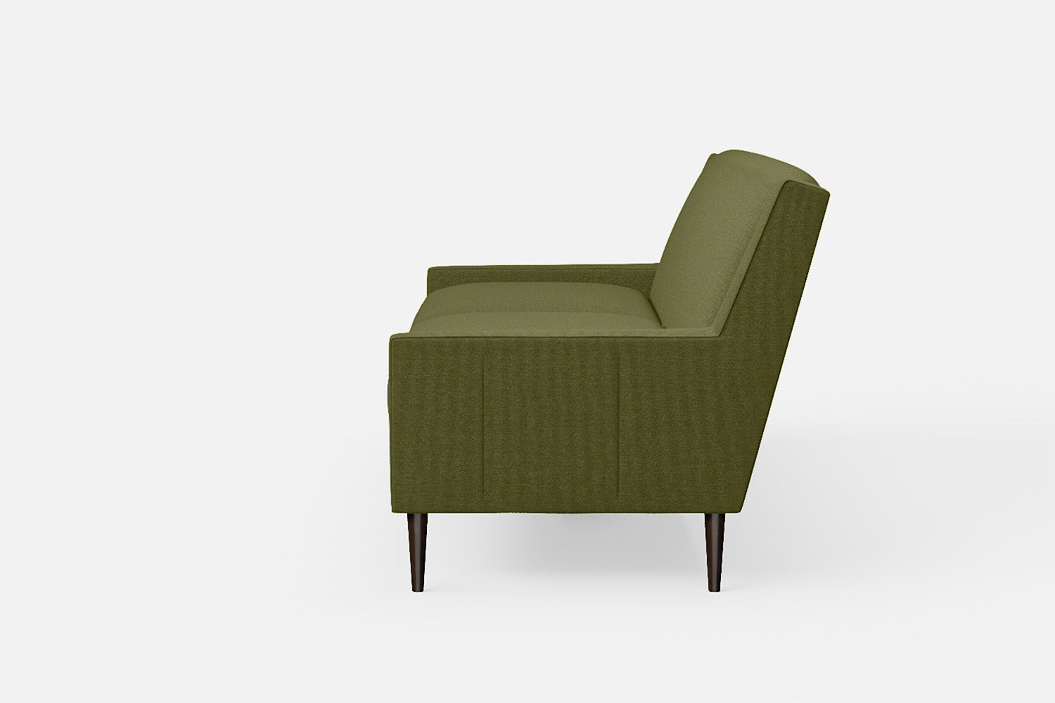 Vigevano 3 Seater Sofa Olive Linen Fabric