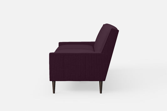 Vigevano 3 Seater Sofa Purple Linen Fabric