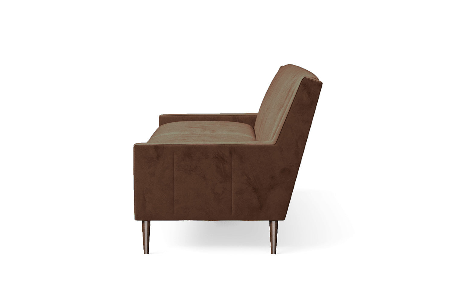 Vigevano 3 Seater Sofa Coffee Brown Velvet