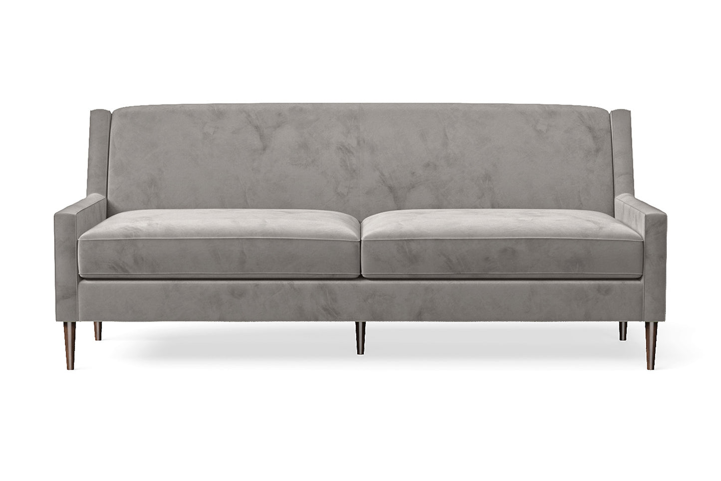 Vigevano 3 Seater Sofa Grey Velvet