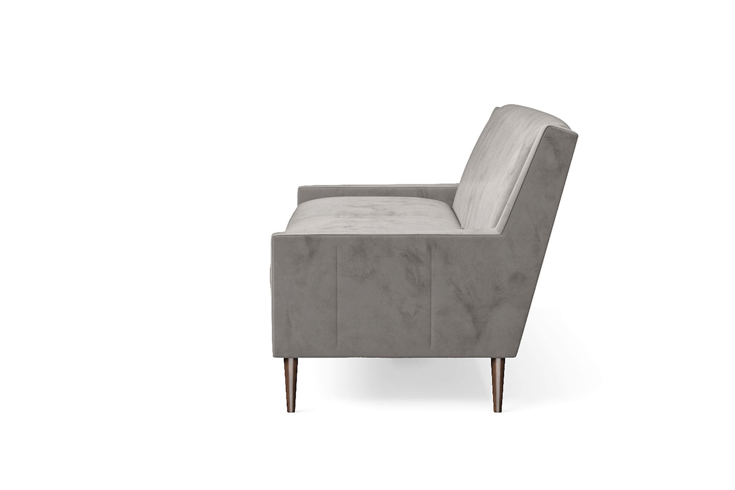 Vigevano 3 Seater Sofa Grey Velvet