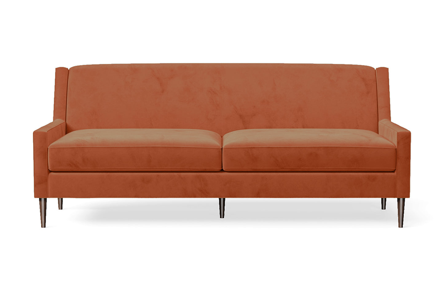 Vigevano 3 Seater Sofa Orange Velvet