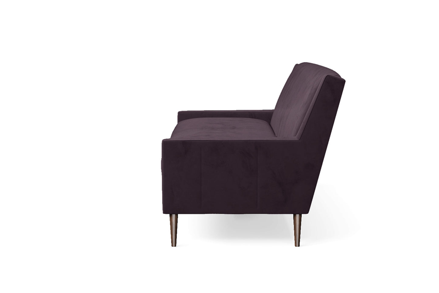 Vigevano 3 Seater Sofa Purple Velvet