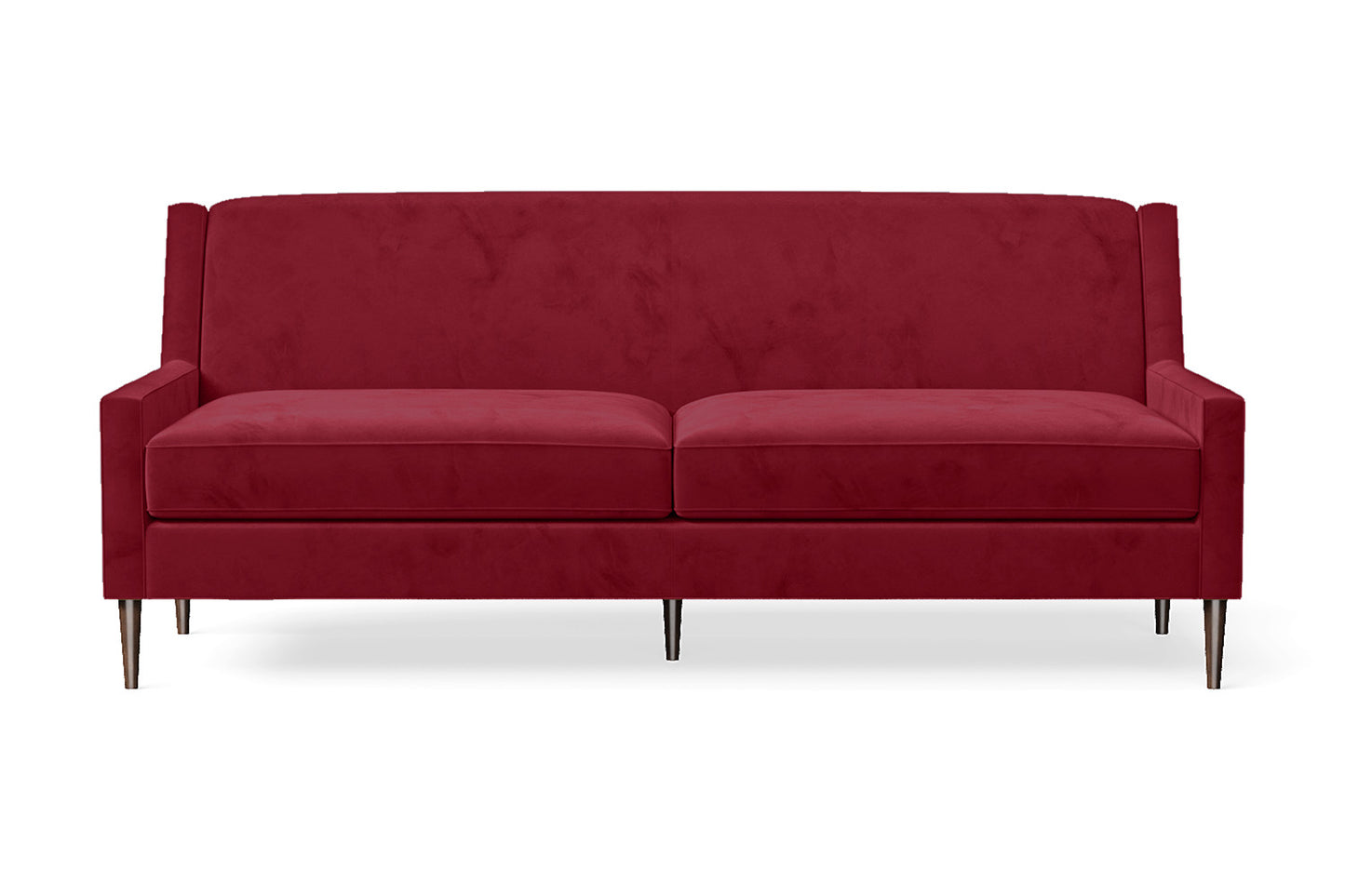 Vigevano 3 Seater Sofa Red Velvet