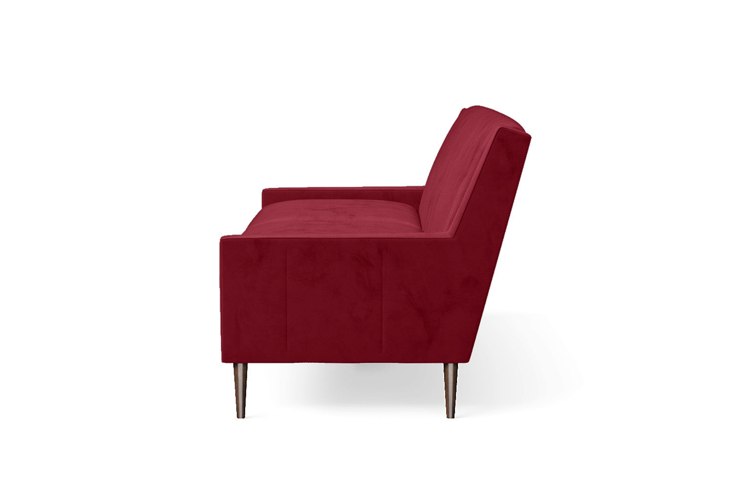 Vigevano 3 Seater Sofa Red Velvet