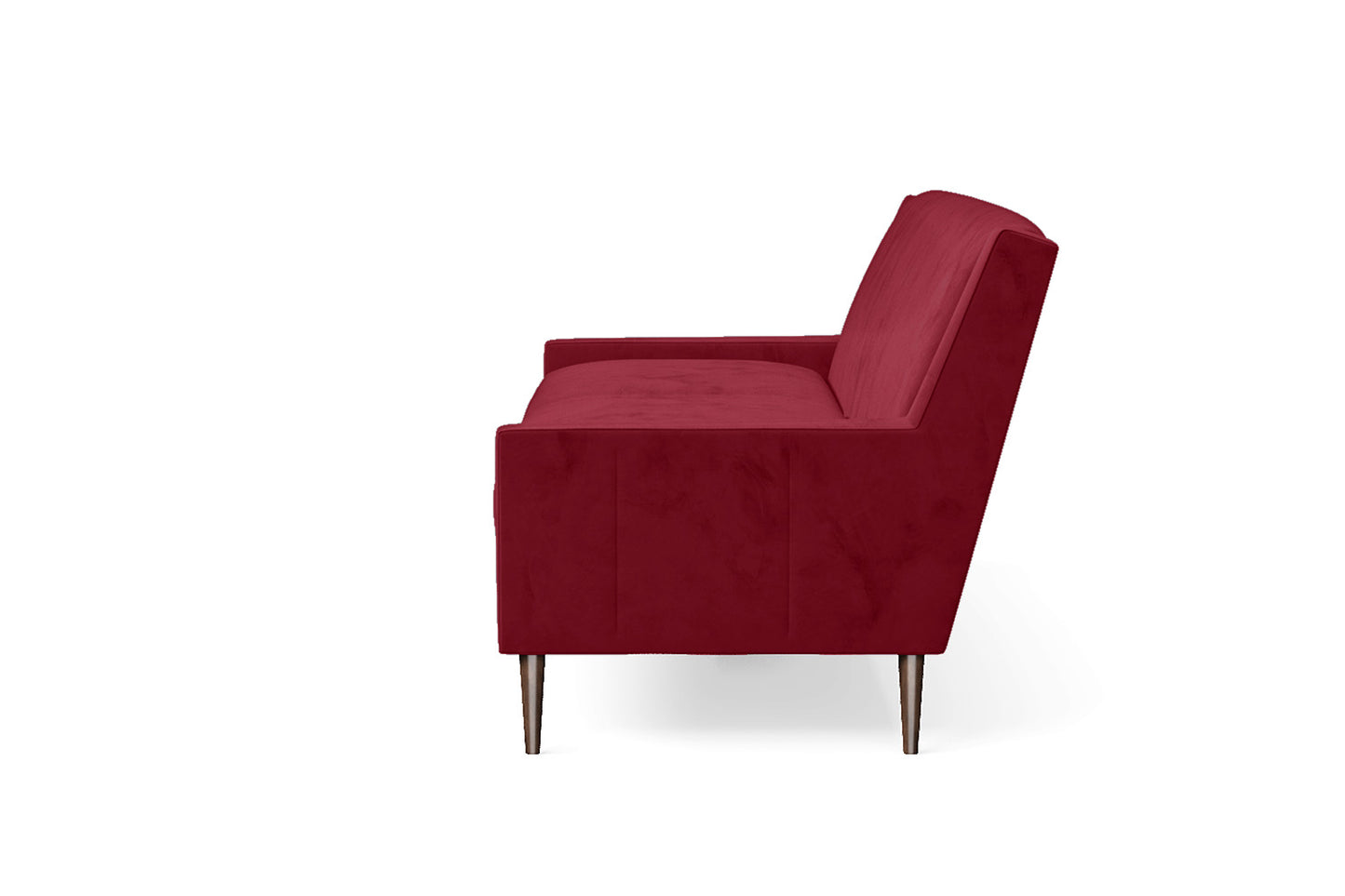 Vigevano 3 Seater Sofa Red Velvet