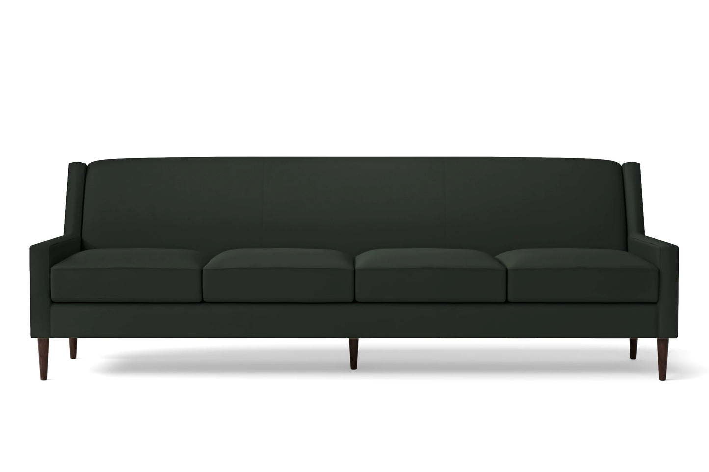 Vigevano 4 Seater Sofa Green Leather