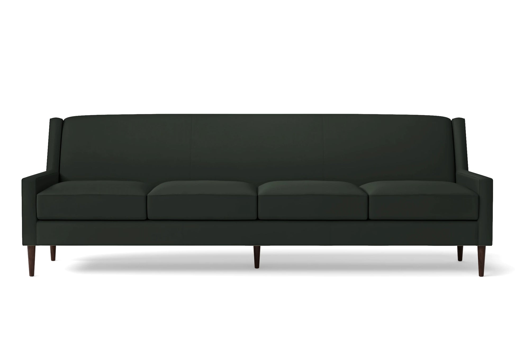 Vigevano 4 Seater Sofa Green Leather