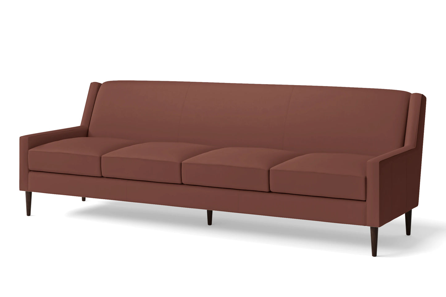 Vigevano 4 Seater Sofa Mauve Leather