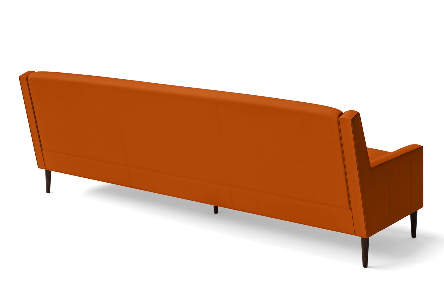 Vigevano 4 Seater Sofa Orange Leather