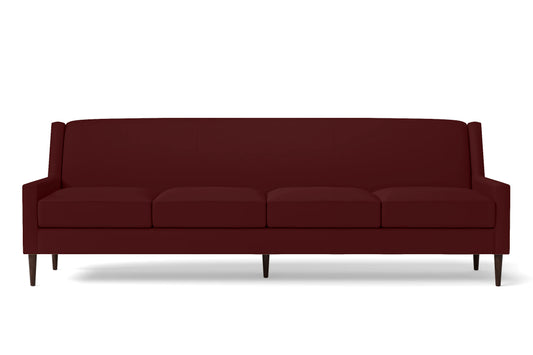 Vigevano 4 Seater Sofa Red Leather