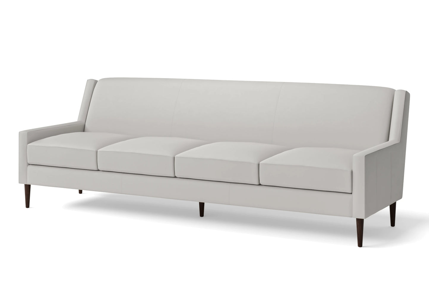 Vigevano 4 Seater Sofa White Leather