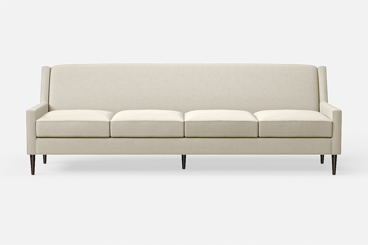 Vigevano 4 Seater Sofa Cream Linen Fabric