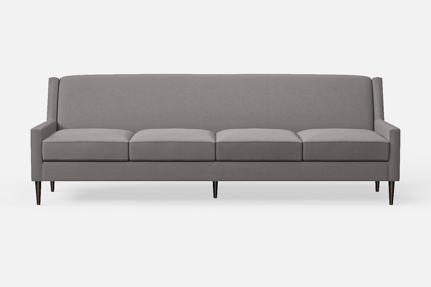 Vigevano 4 Seater Sofa Grey Linen Fabric