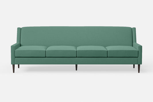 Vigevano 4 Seater Sofa Mint Green Linen Fabric