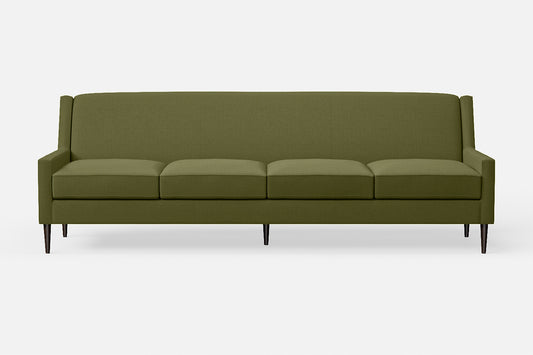 Vigevano 4 Seater Sofa Olive Linen Fabric