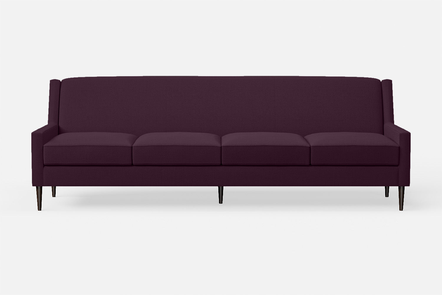 Vigevano 4 Seater Sofa Purple Linen Fabric