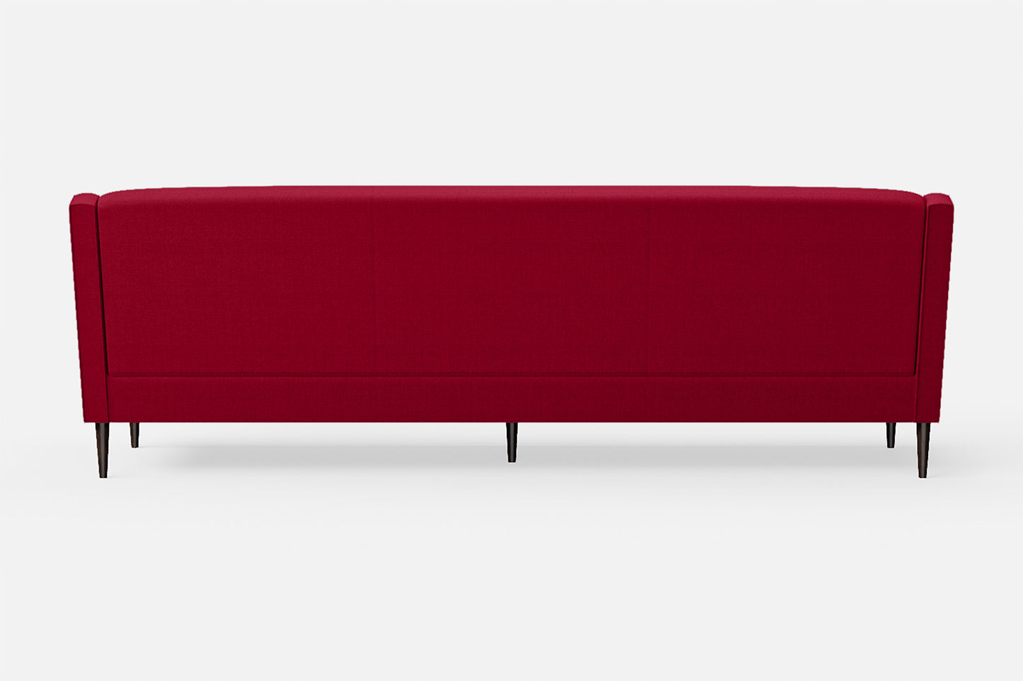 Vigevano 4 Seater Sofa Red Linen Fabric