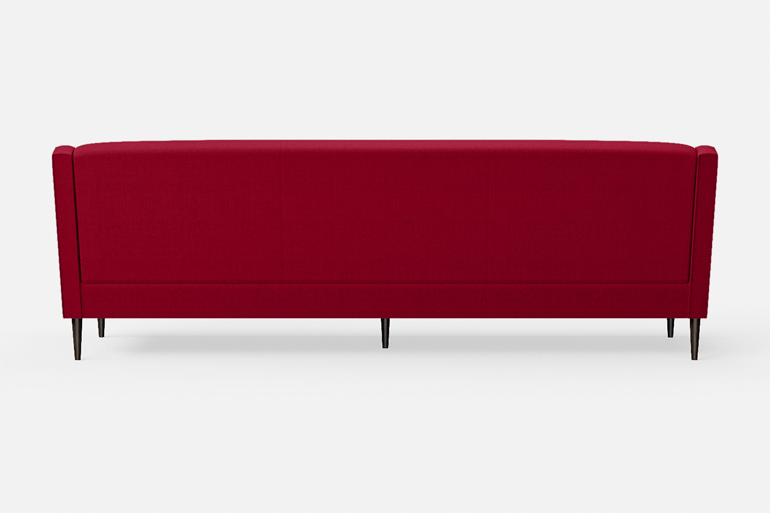 Vigevano 4 Seater Sofa Red Linen Fabric