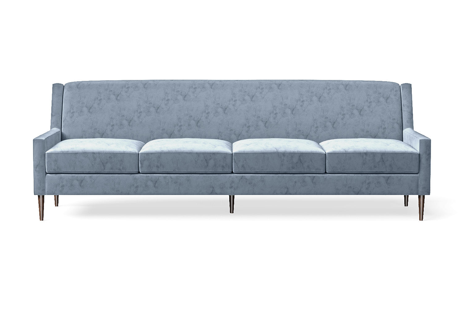 Vigevano 4 Seater Sofa Baby Blue Velvet