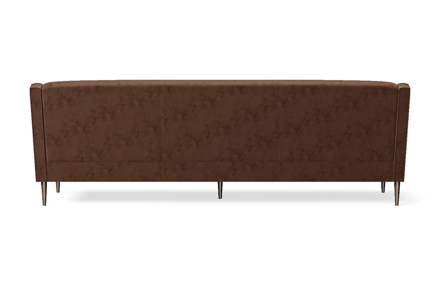 Vigevano 4 Seater Sofa Coffee Brown Velvet