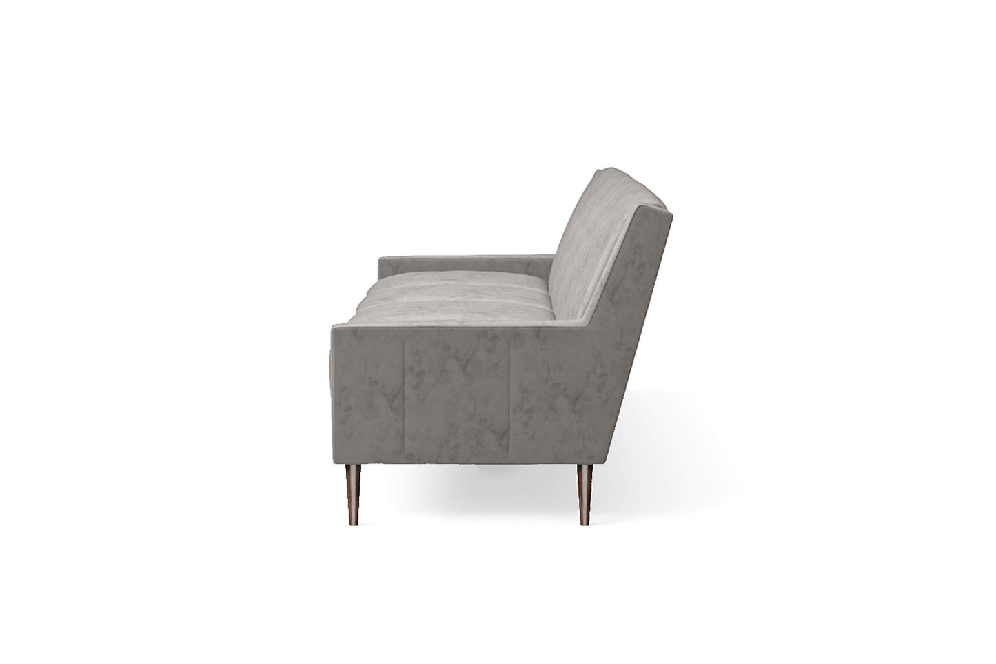 Vigevano 4 Seater Sofa Grey Velvet