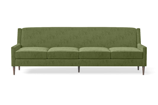 Vigevano 4 Seater Sofa Lime Velvet