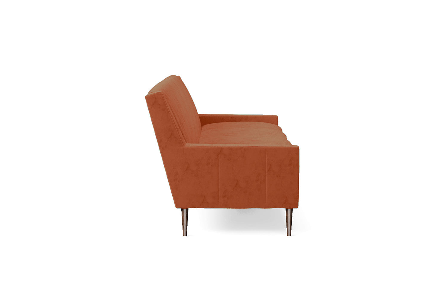 Vigevano 4 Seater Sofa Orange Velvet