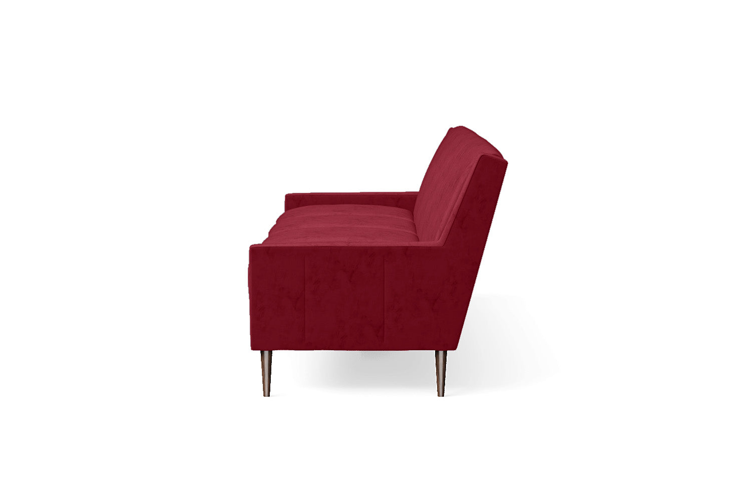 Vigevano 4 Seater Sofa Red Velvet