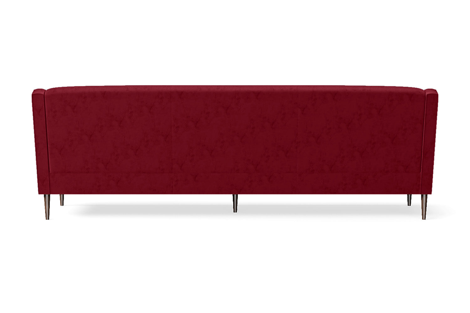 Vigevano 4 Seater Sofa Red Velvet