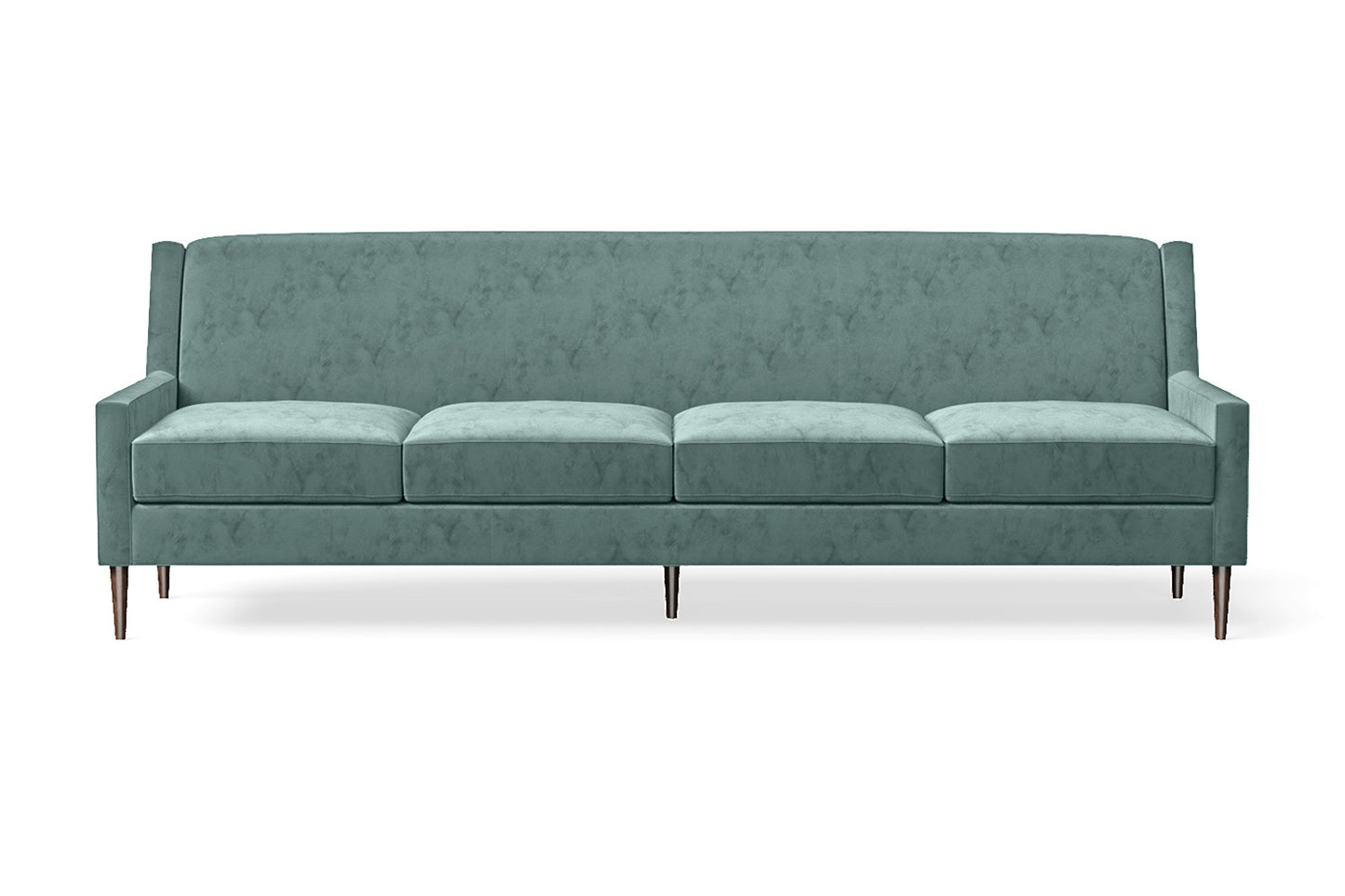 Vigevano 4 Seater Sofa Teal Velvet