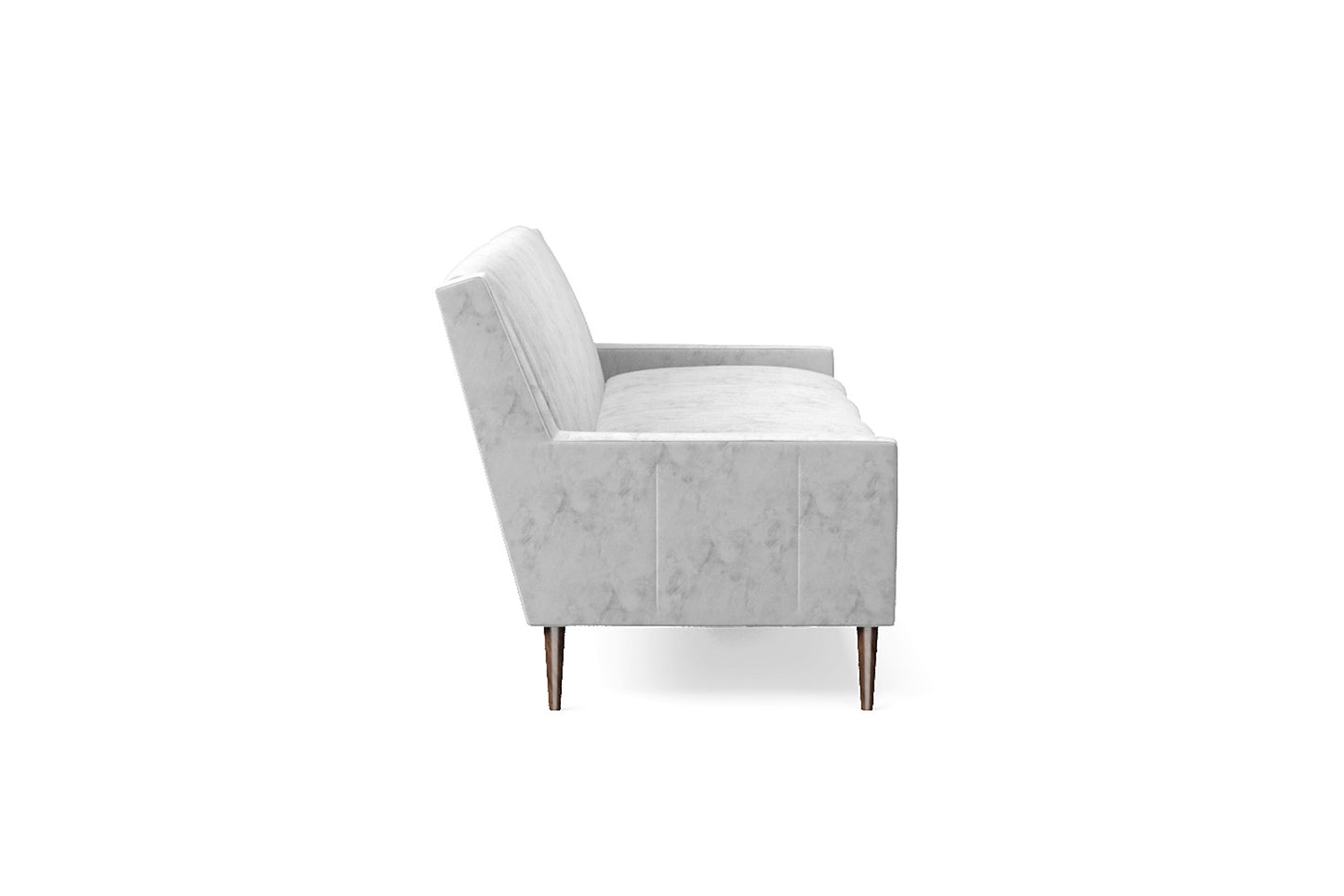 Vigevano 4 Seater Sofa White Velvet