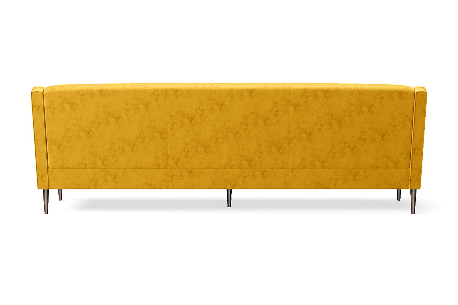 Vigevano 4 Seater Sofa Yellow Velvet