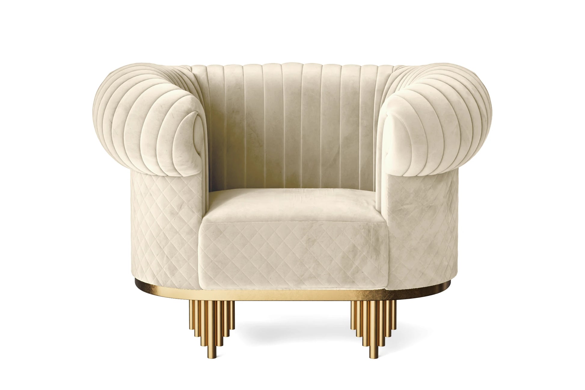 Viterbo Armchair Cream Velvet