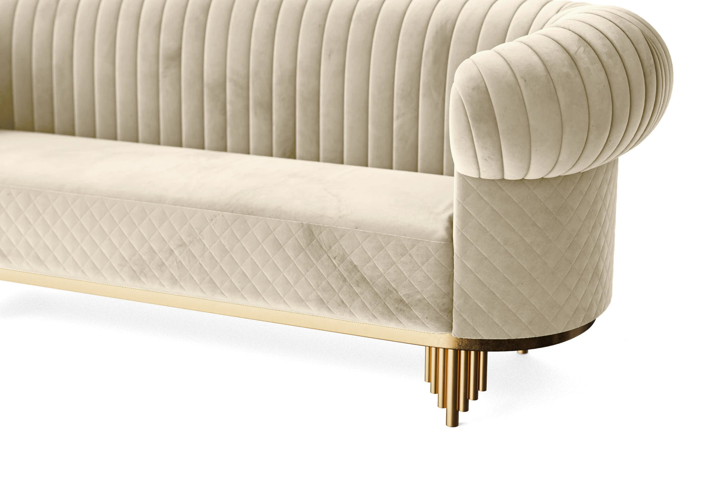 Viterbo Armchair Cream Velvet