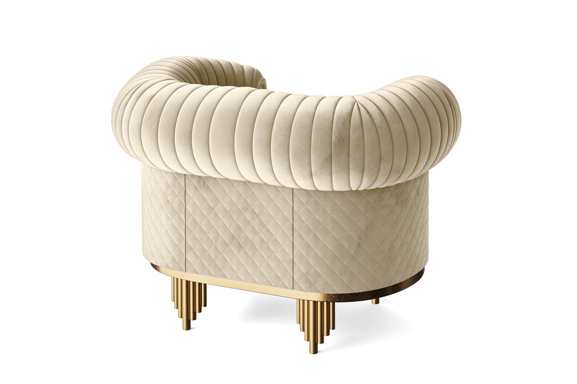 Viterbo Armchair Cream Velvet