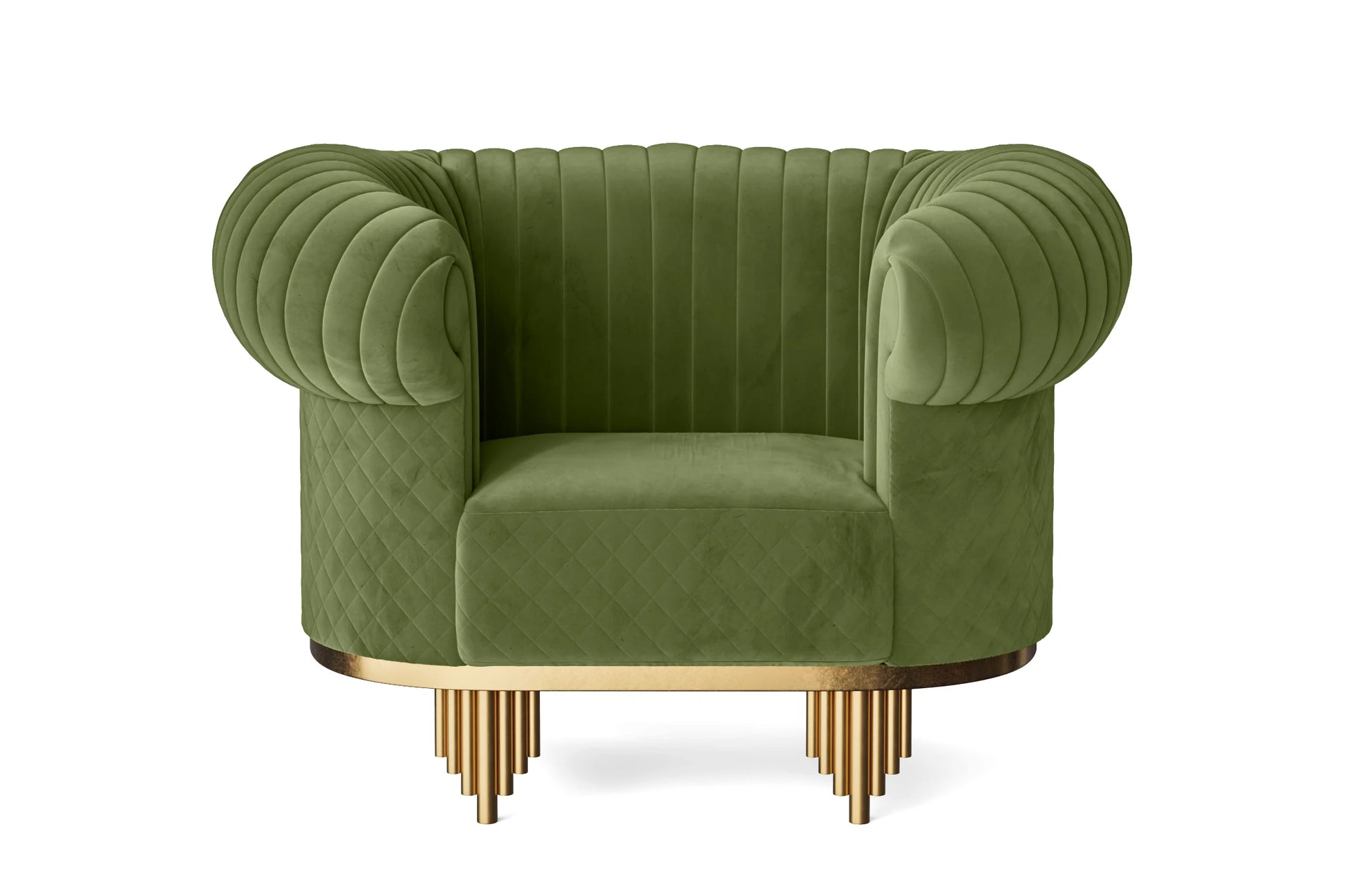 Viterbo Armchair Lime Velvet