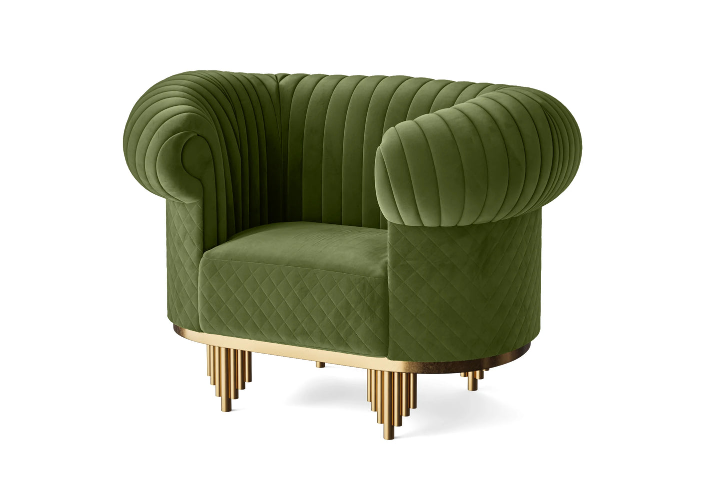 Viterbo Armchair Lime Velvet