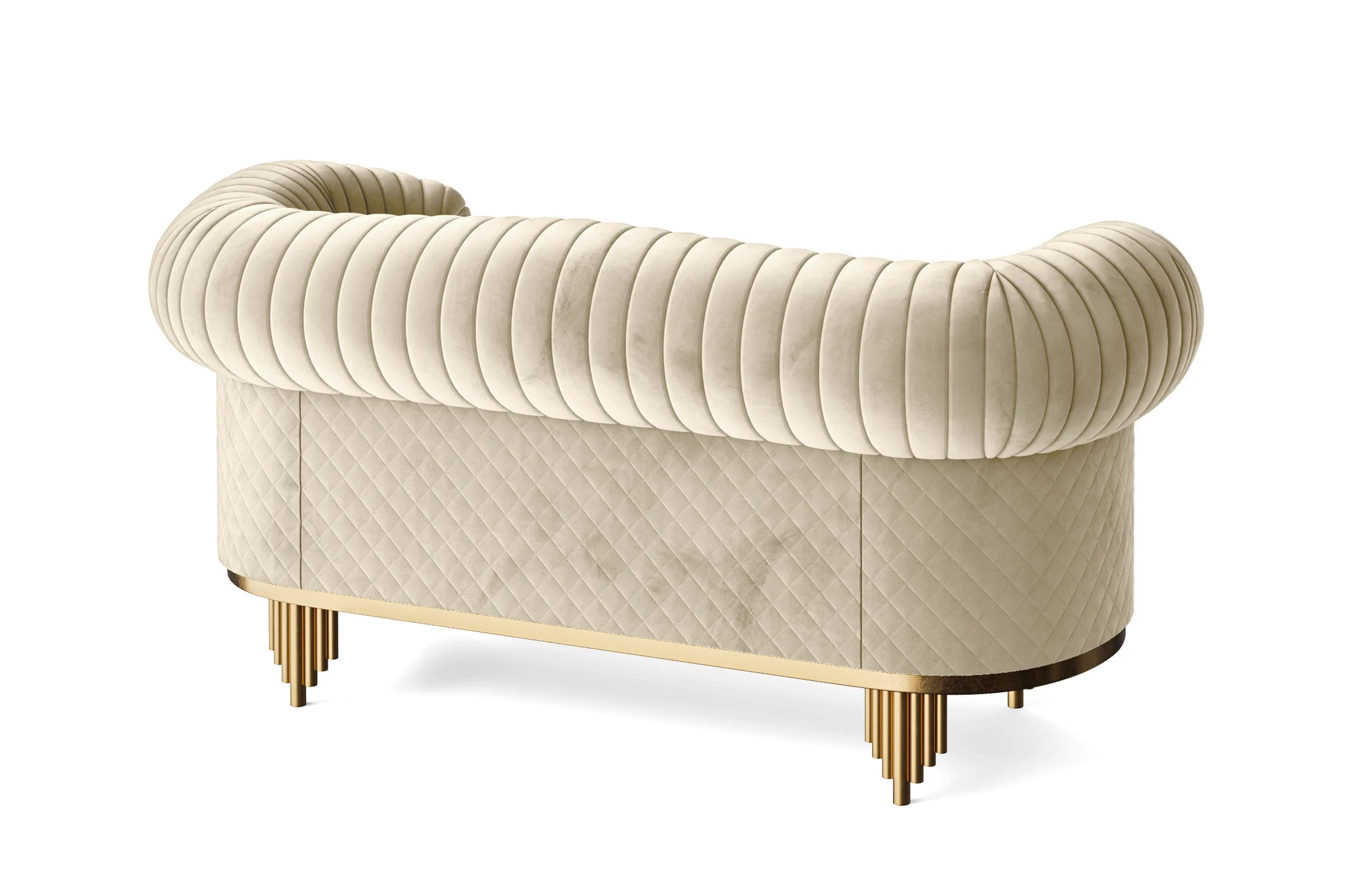 Viterbo 2 Seater Sofa Cream Velvet