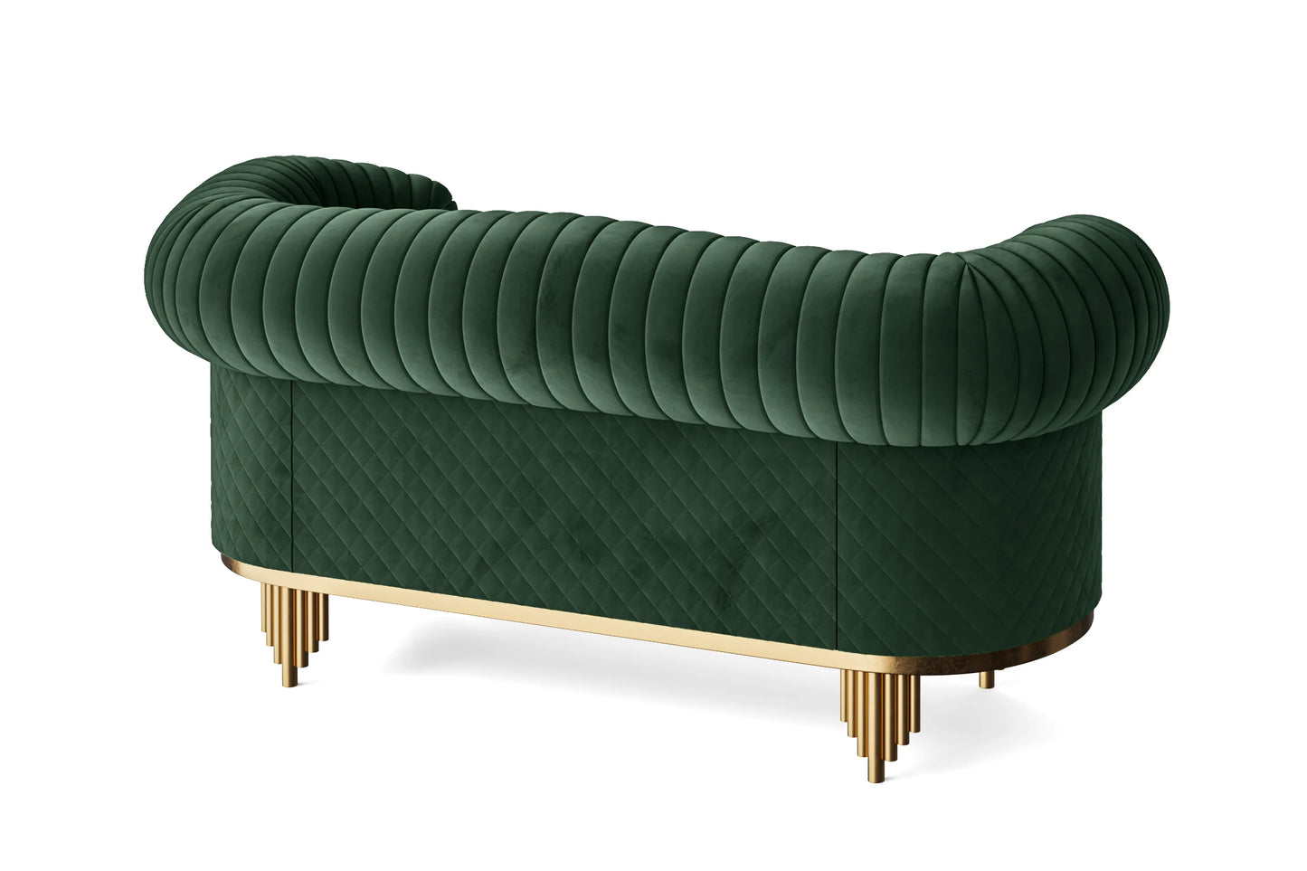 Viterbo 2 Seater Sofa Green Velvet