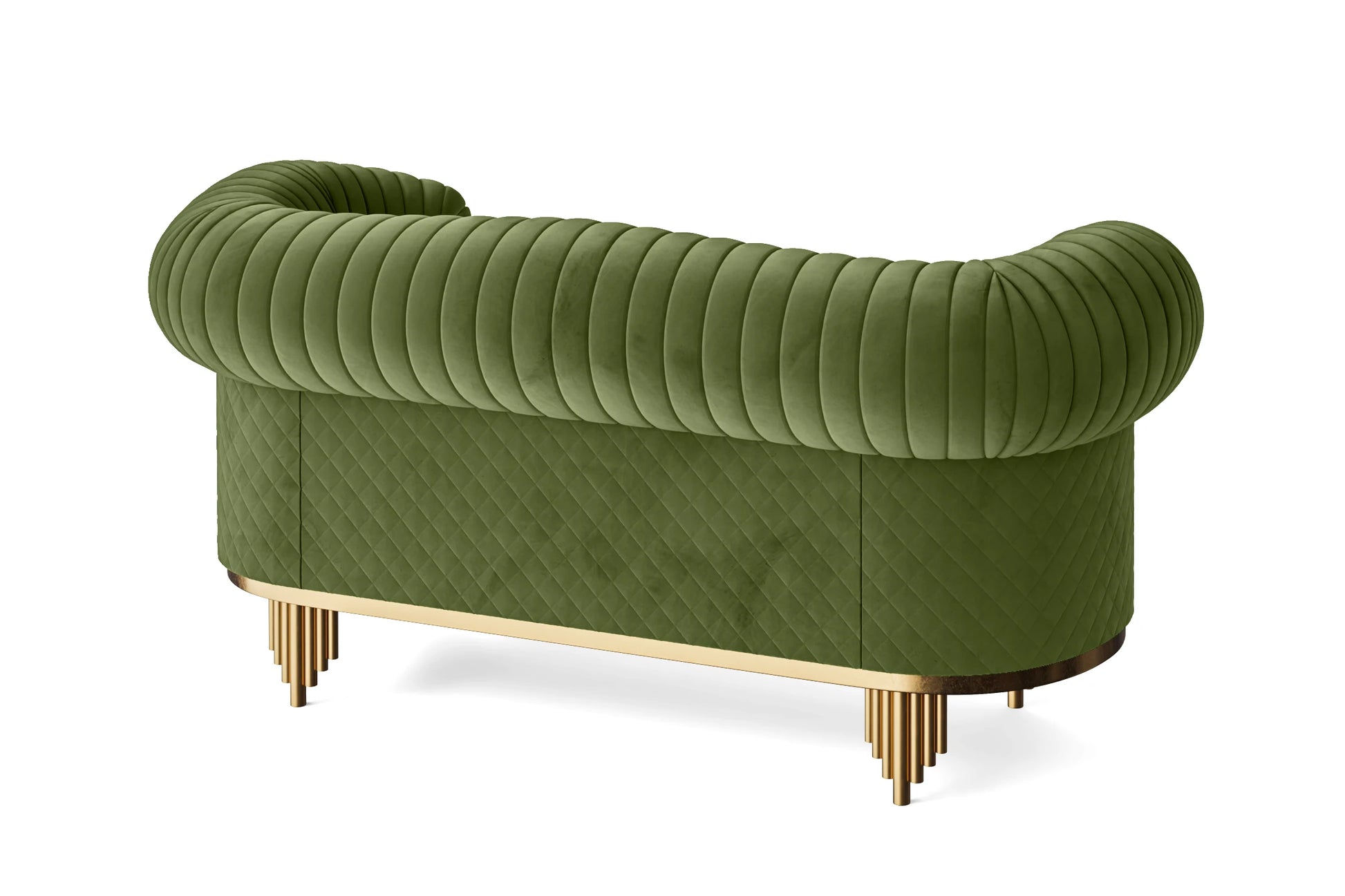 Viterbo 2 Seater Sofa Lime Velvet