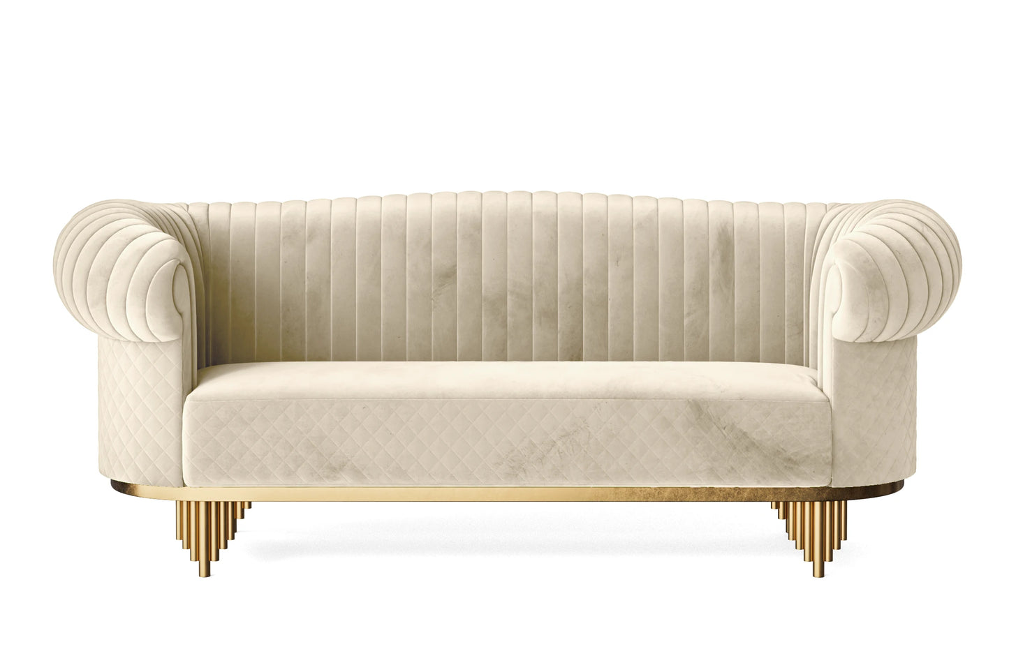 Viterbo 3 Seater Sofa Cream Velvet