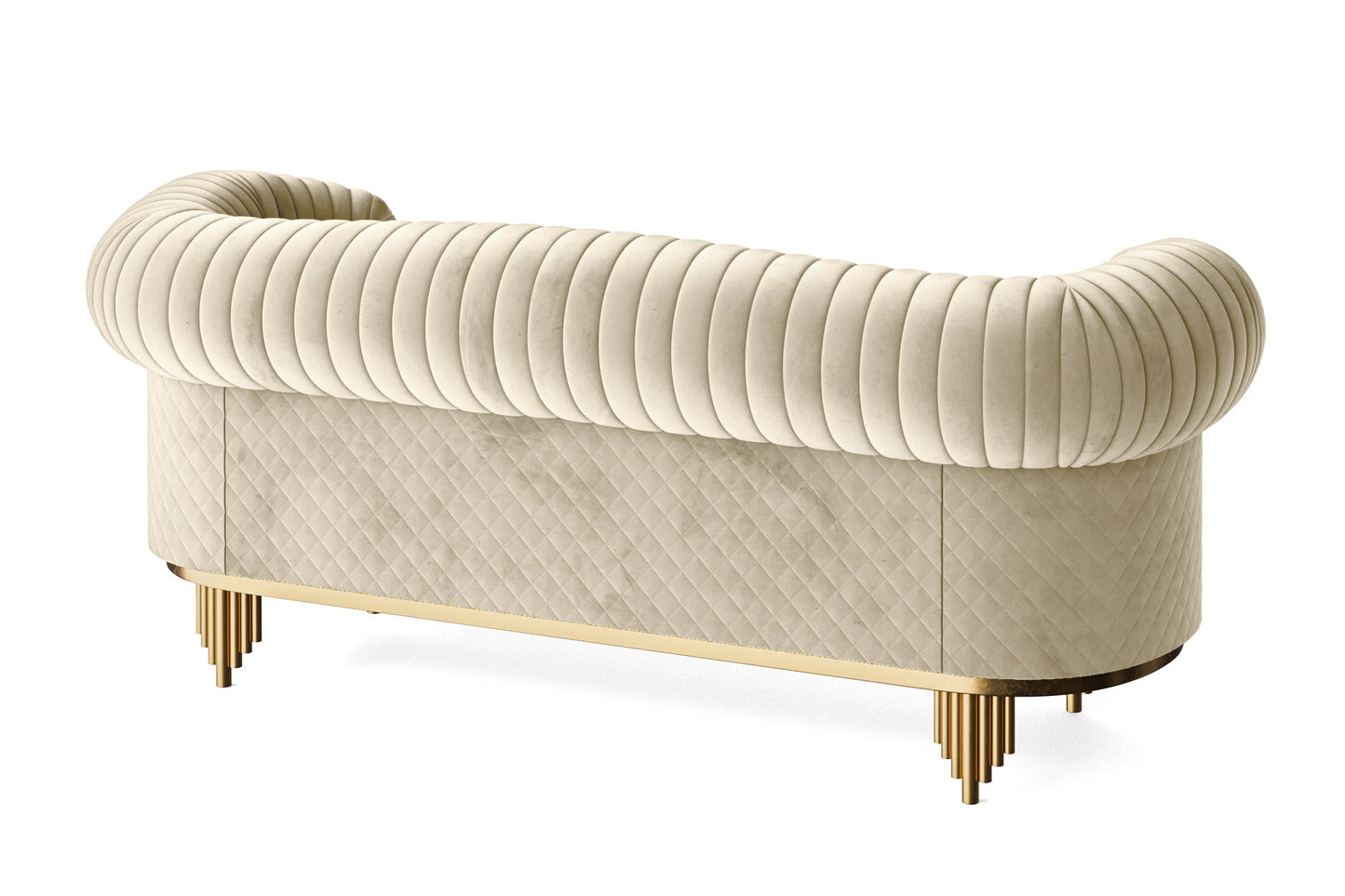 Viterbo 3 Seater Sofa Cream Velvet