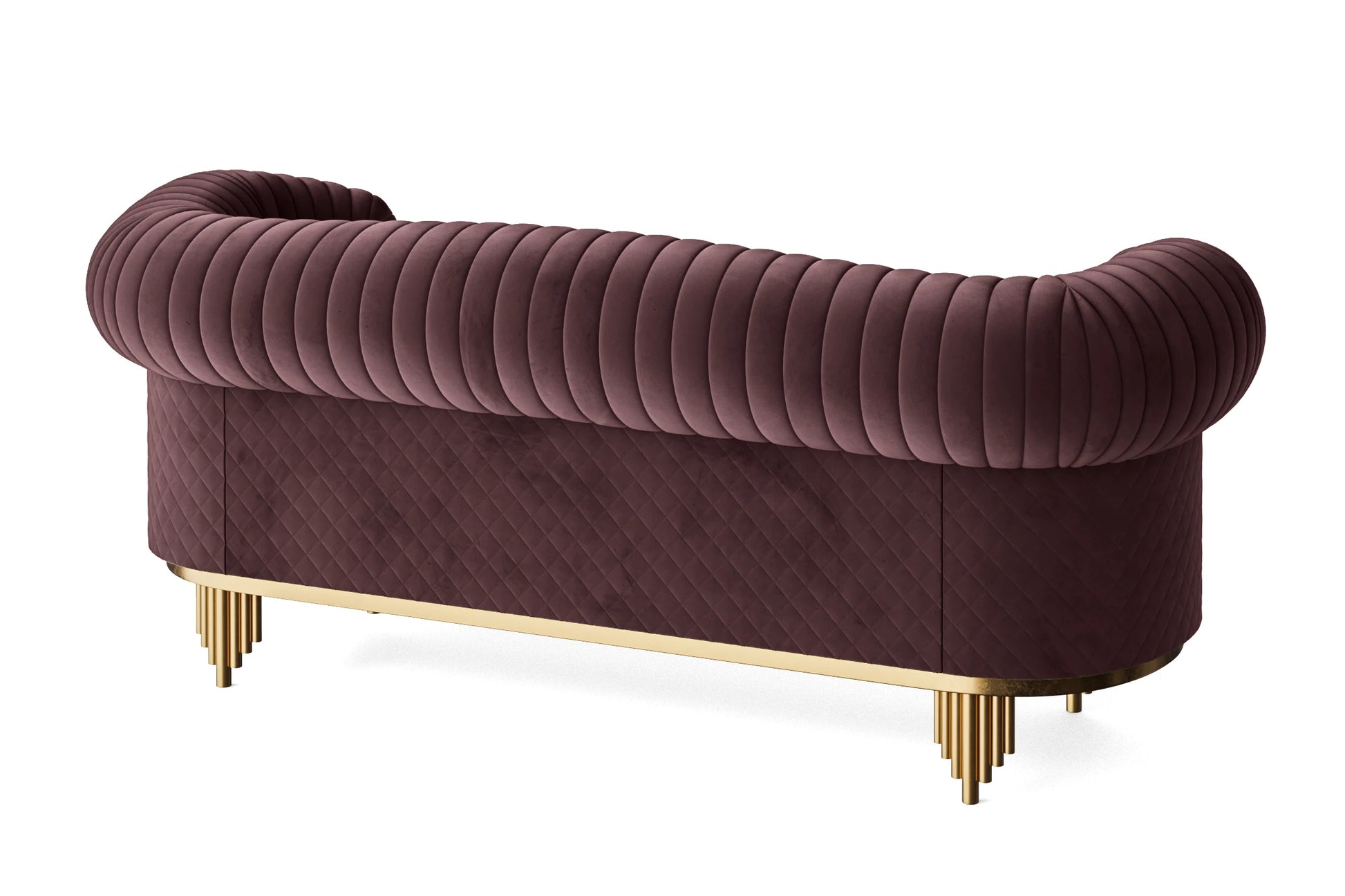 Viterbo 3 Seater Sofa Grape Velvet