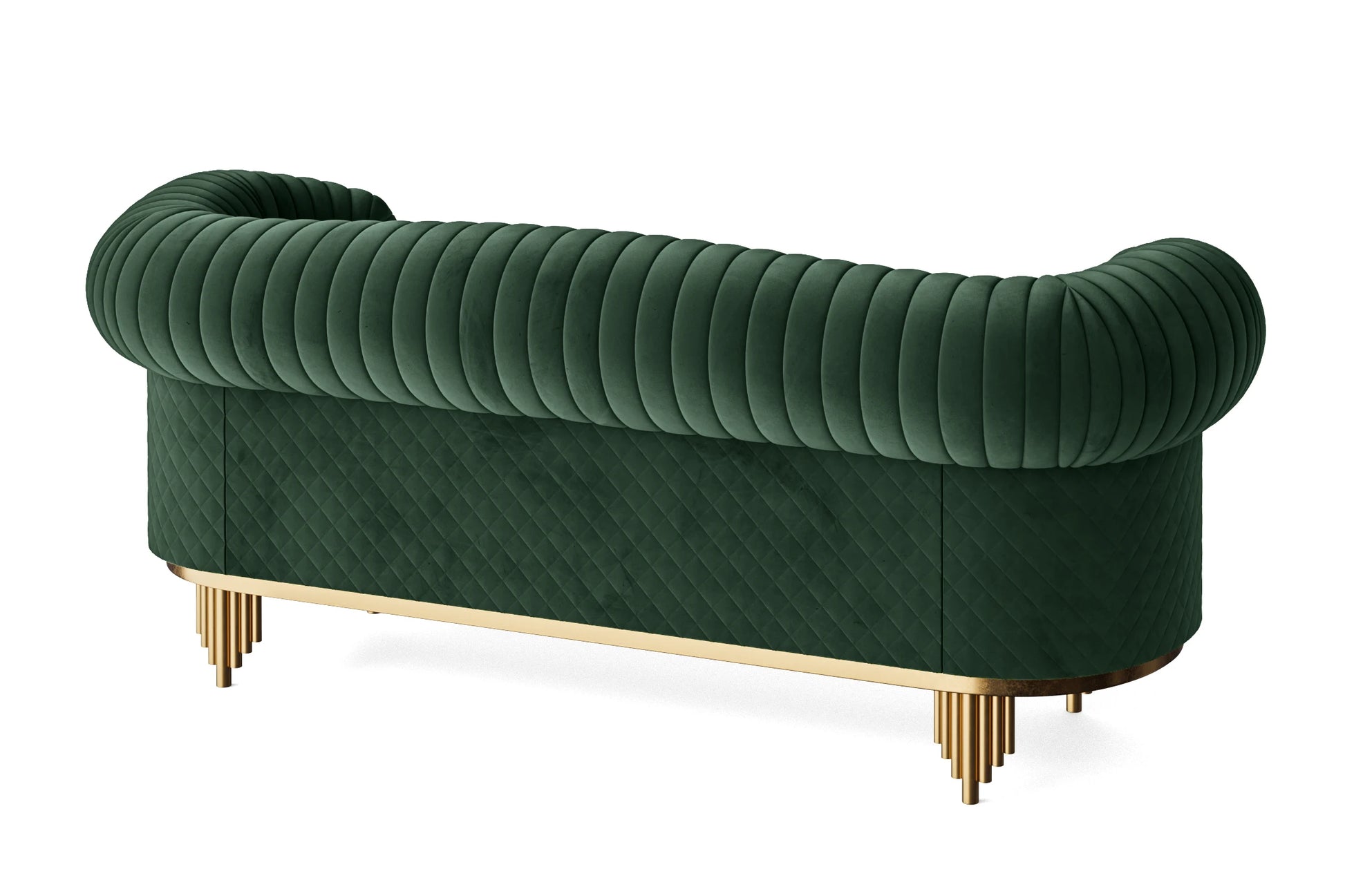 Viterbo 3 Seater Sofa Green Velvet