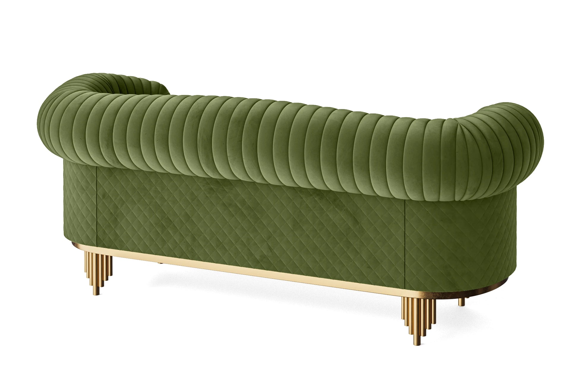 Viterbo 3 Seater Sofa Lime Velvet