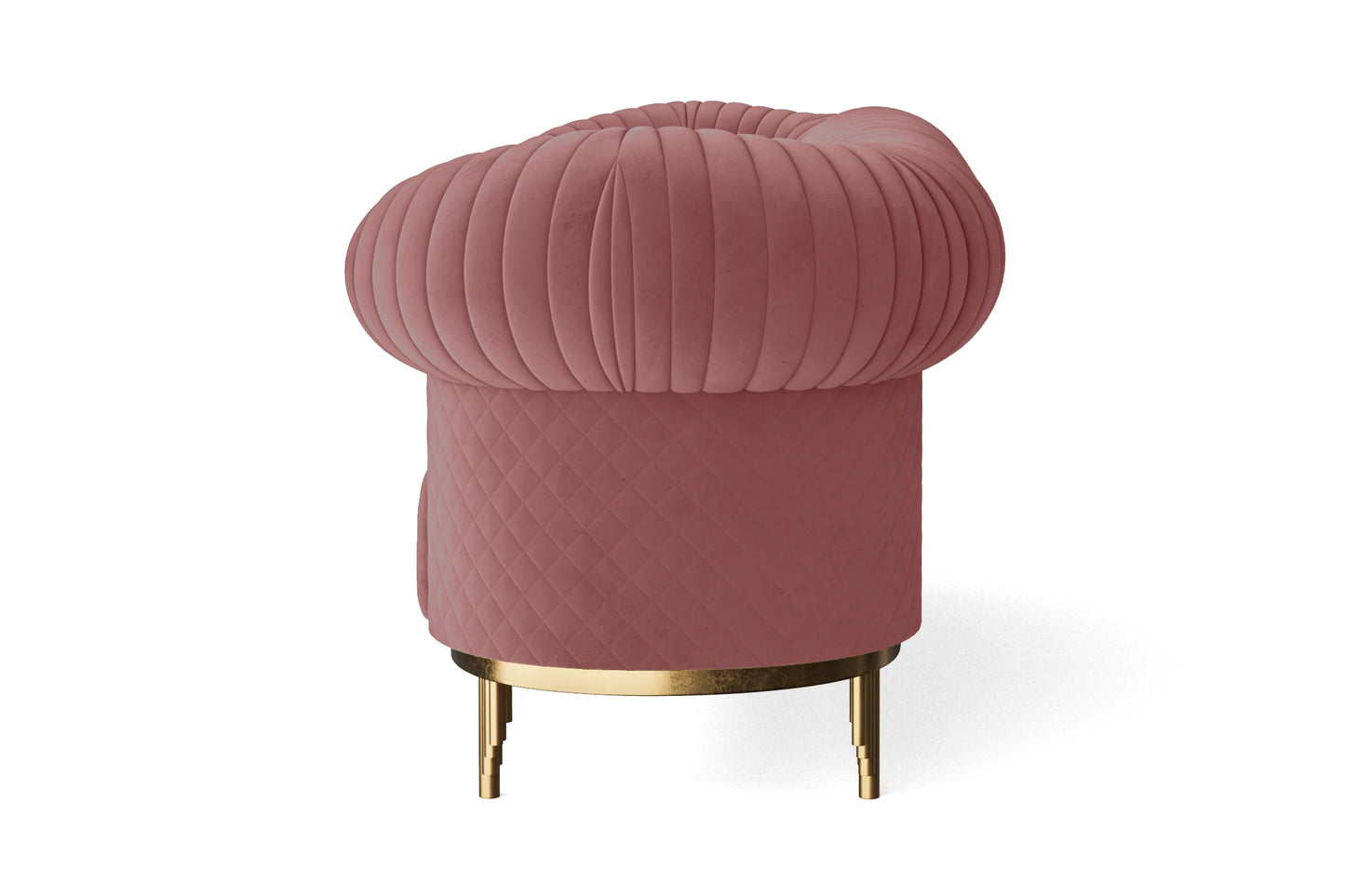 Viterbo 3 Seater Sofa Pink Velvet