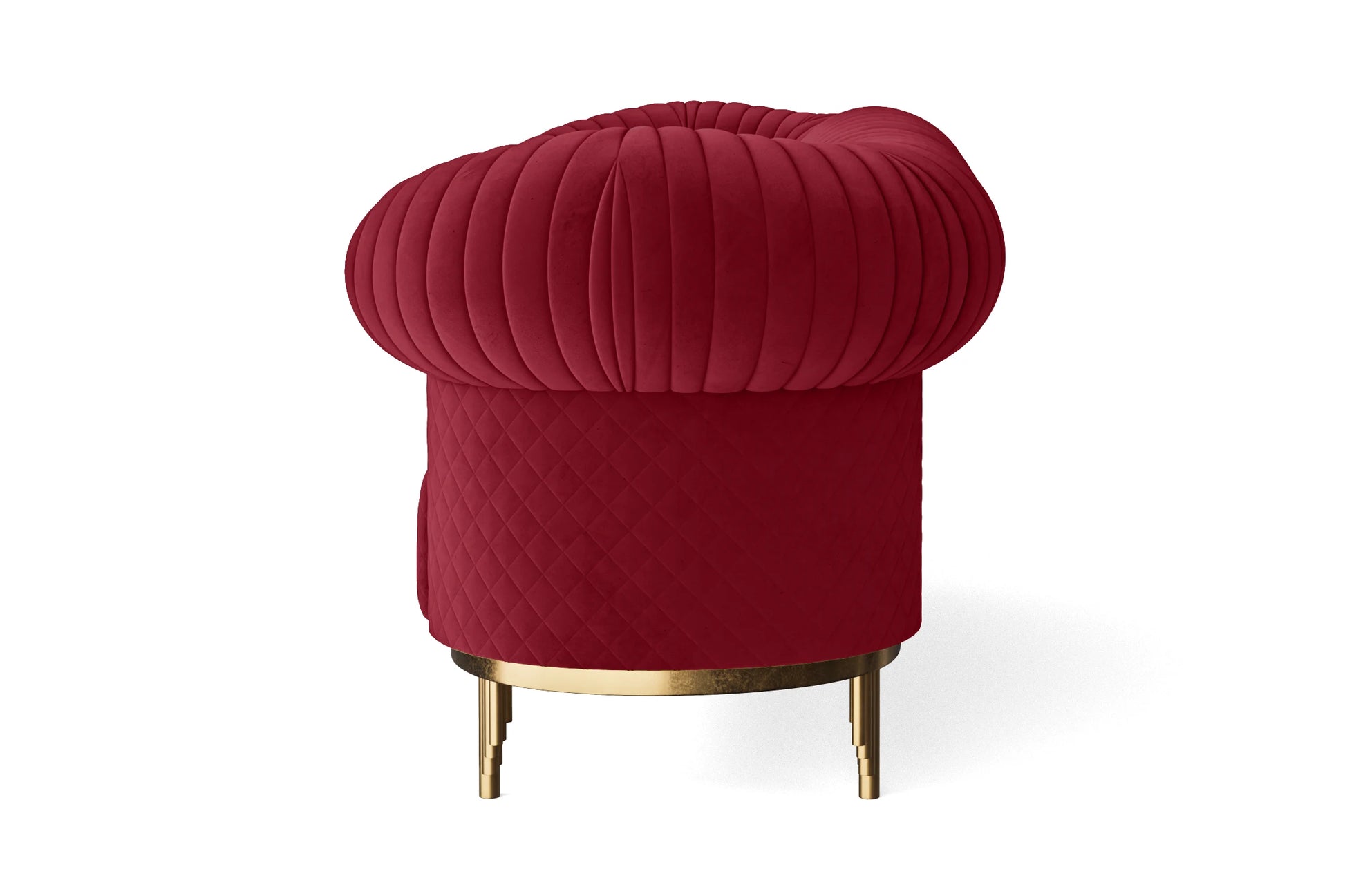 Viterbo 3 Seater Sofa Red Velvet