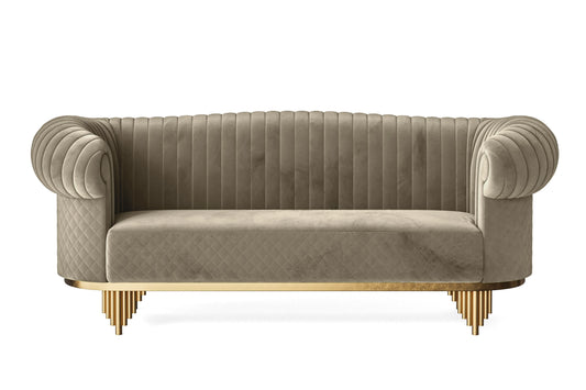 Viterbo 3 Seater Sofa Sand Velvet