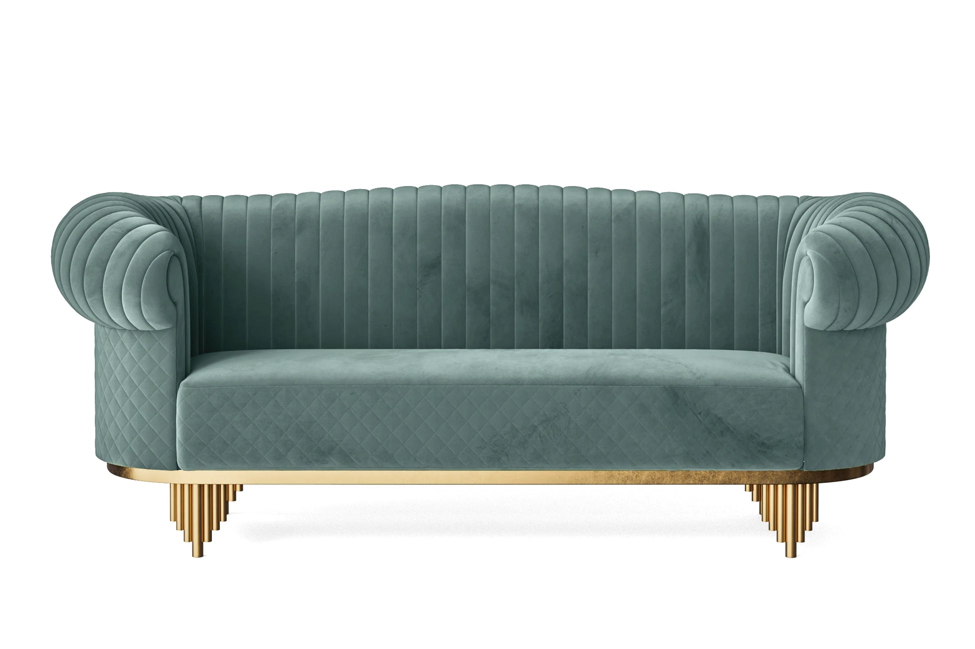 Viterbo 3 Seater Sofa Teal Velvet